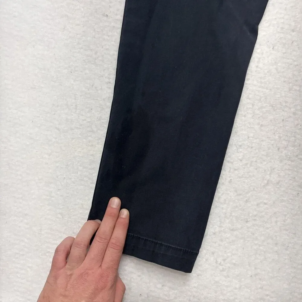 Banana Republic mens Lived-in Chino Slim Fit Pants Black 33 x 30 Office Work